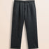 Pantalone Chino in Lana Herringbone fronte - Herringbone Grey Melange