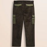 Pantaloni Chino in Velluto A Coste retro - Chocolate