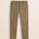 Pantalone Chino in Cotone Dobby Slim Fit fronte - Elmwood Brown