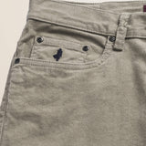 Pantalone 5 Tasche in Velluto 1000 Righe Slim Fit dettaglio tasca - Sand