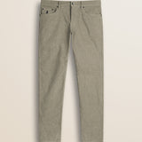 Pantalone 5 Tasche in Velluto 1000 Righe Slim Fit fronte - Sand