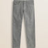 Pantalone 5 Tasche in Velluto 1000 Righe Slim Fit fronte - Grey