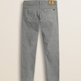 Pantalone 5 Tasche in Velluto 1000 Righe Slim Fit retro - Grey