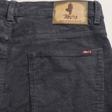Pantalone 5 Tasche in Velluto 1000 Righe Slim Fit dettaglio retro - Dark Shadow