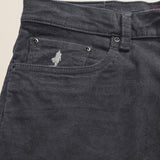 Pantalone 5 Tasche in Velluto 1000 Righe Slim Fit dettaglio tasca - Dark Shadow