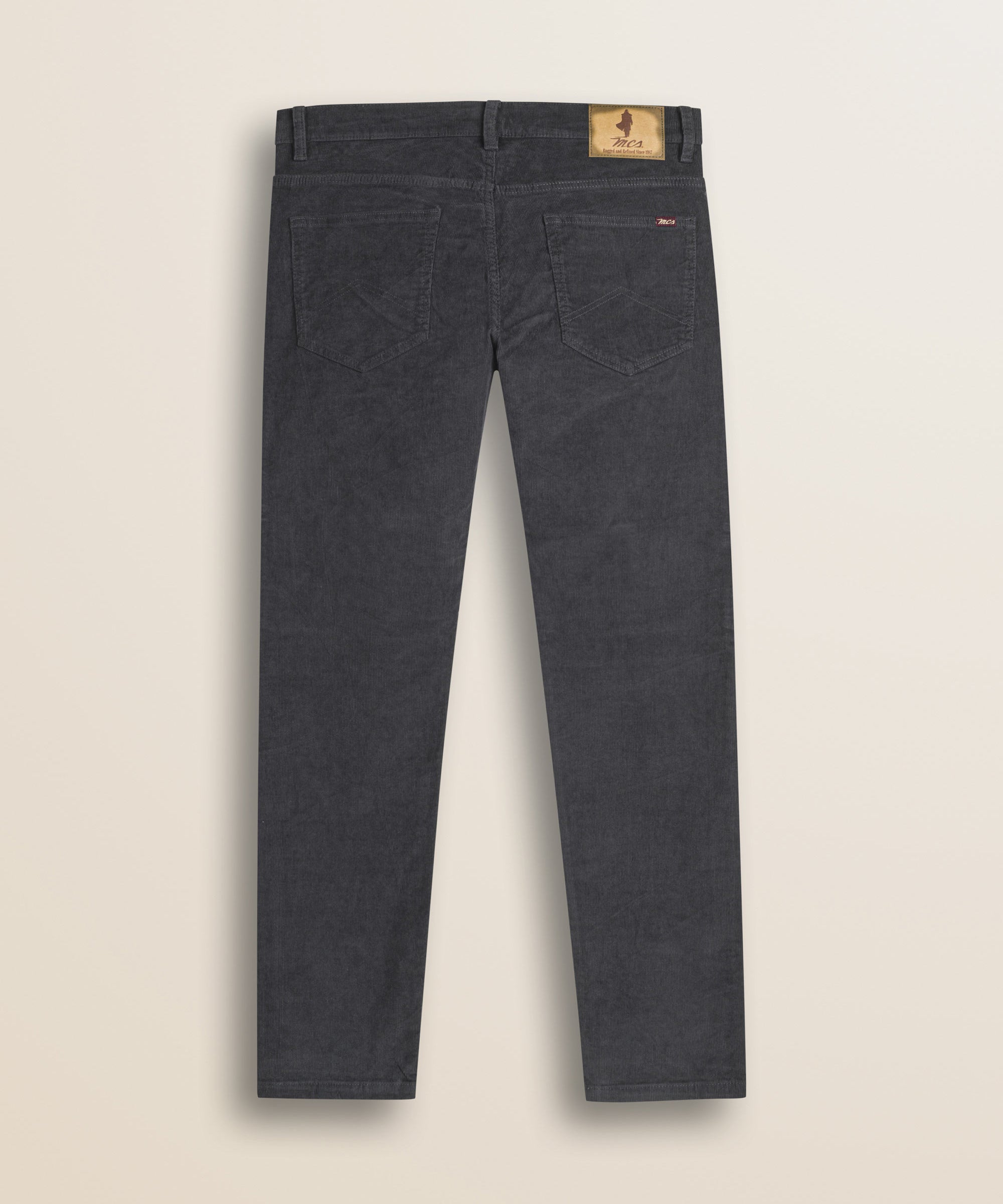 Pantalone 5 Tasche in Velluto 1000 Righe Slim Fit retro - Dark Shadow