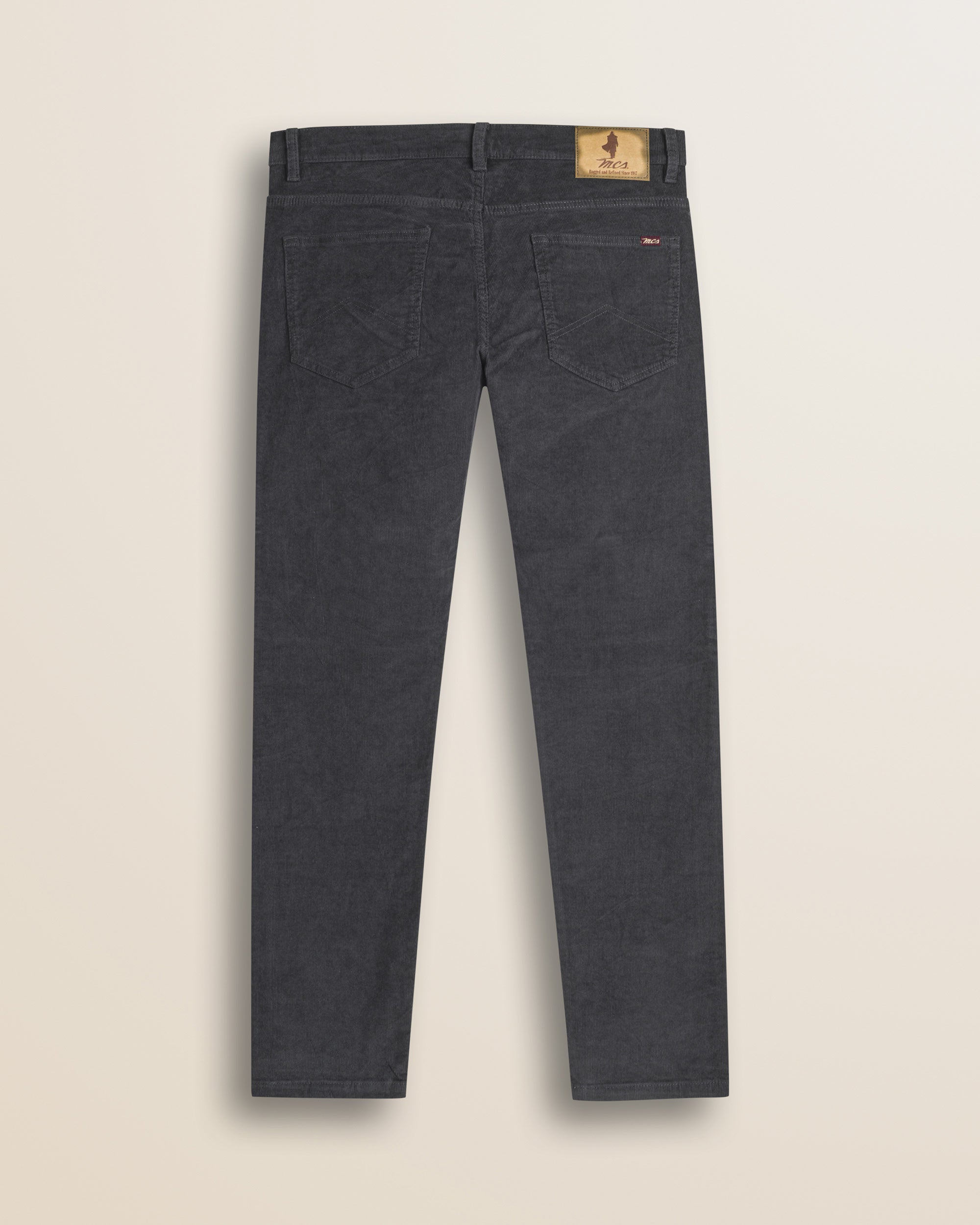 Pantalone 5 Tasche in Velluto 1000 Righe Slim Fit retro - Dark Shadow