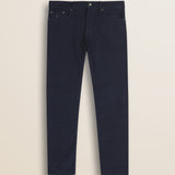 Pantalone 5 Tasche in Velluto 1000 Righe Slim Fit fronte - Mid-Light Blue