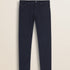 Pantalone 5 Tasche in Velluto 1000 Righe Slim Fit fronte - Mid-Light Blue