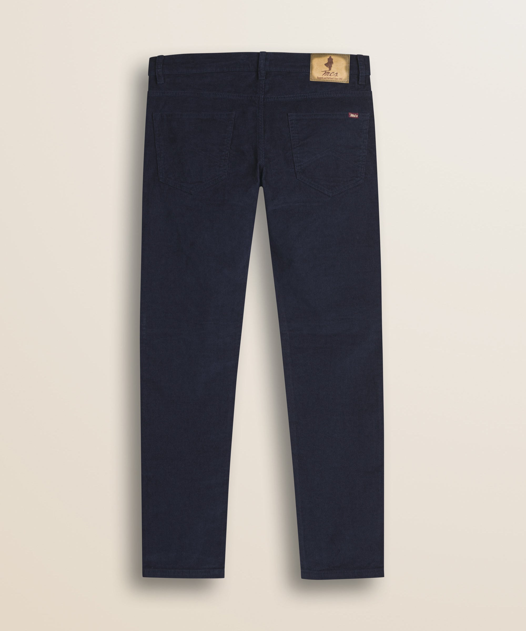Pantalone 5 Tasche in Velluto 1000 Righe Slim Fit retro - Mid-Light Blue
