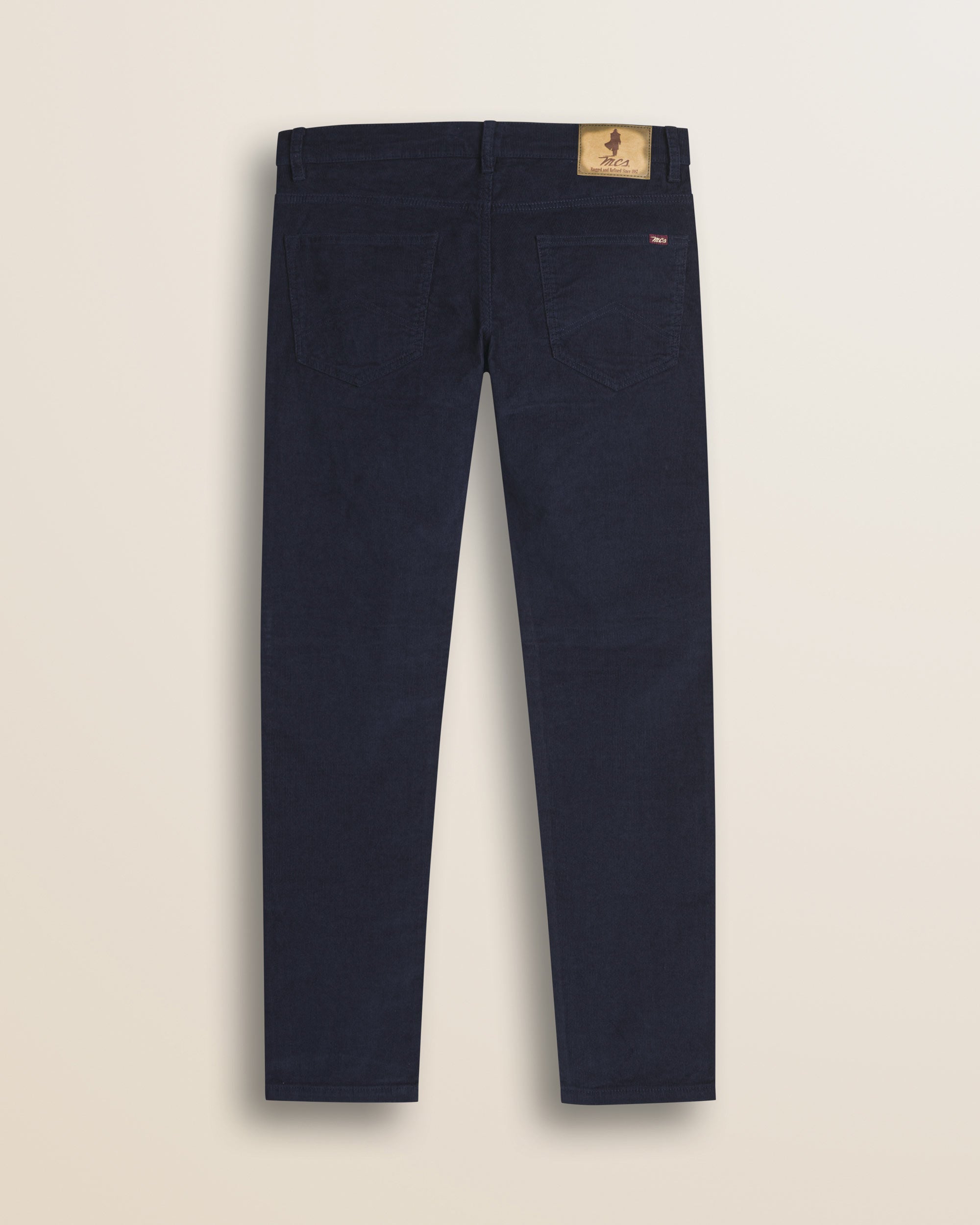 Pantalone 5 Tasche in Velluto 1000 Righe Slim Fit retro - Mid-Light Blue