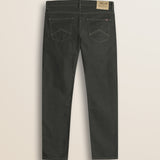 Pantalone 5 Tasche in Canvas Delavè Regular Fit retro - Olive Night