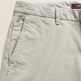 Pantalone Chino in Velluto 1000 Righe Slim Fit dettaglio tasca - Silver Birch