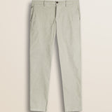 Pantalone Chino in Velluto 1000 Righe Slim Fit fronte - Silver Birch