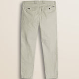 Pantalone Chino in Velluto 1000 Righe Slim Fit retro - Silver Birch
