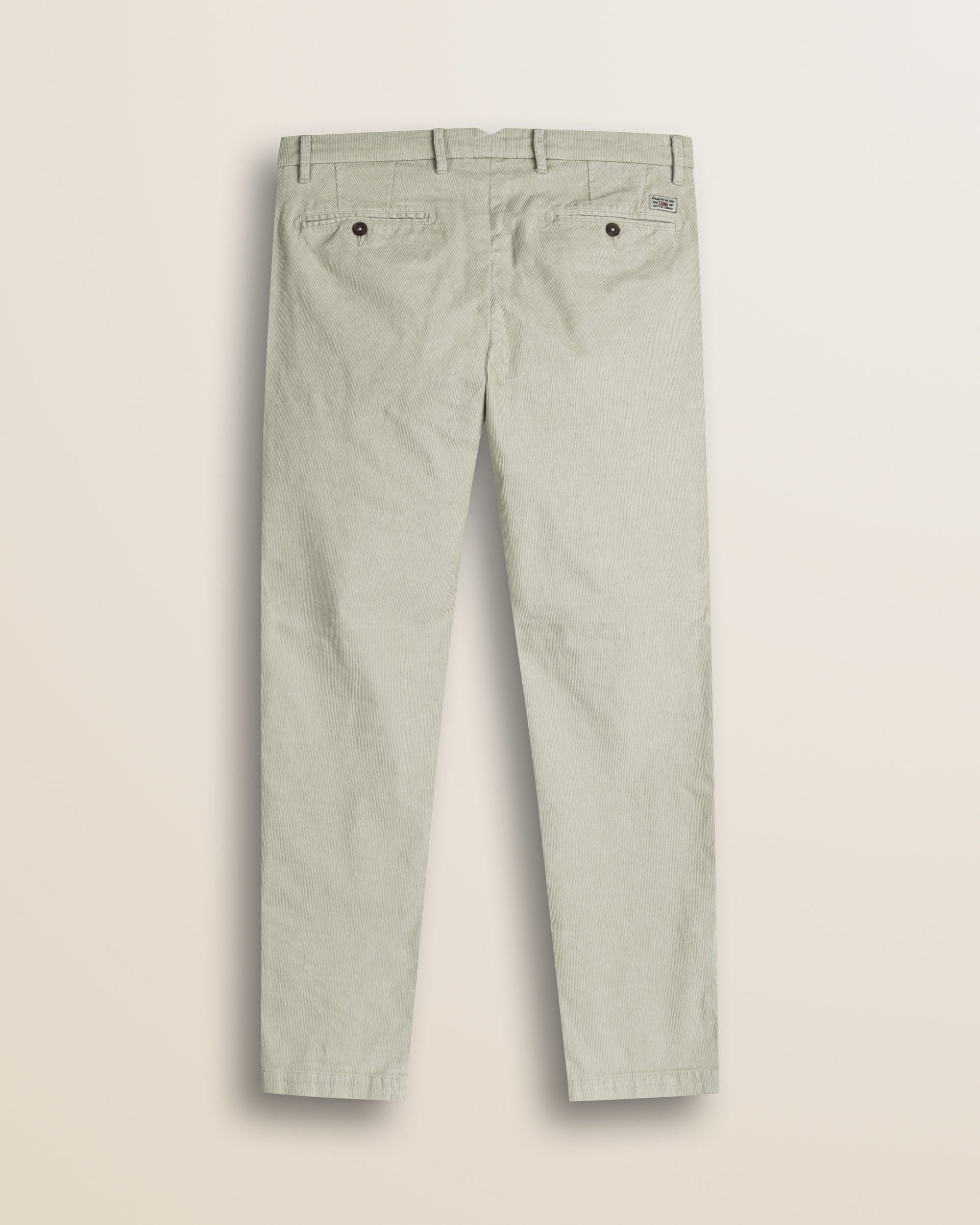 Pantalone Chino in Velluto 1000 Righe Slim Fit retro - Silver Birch