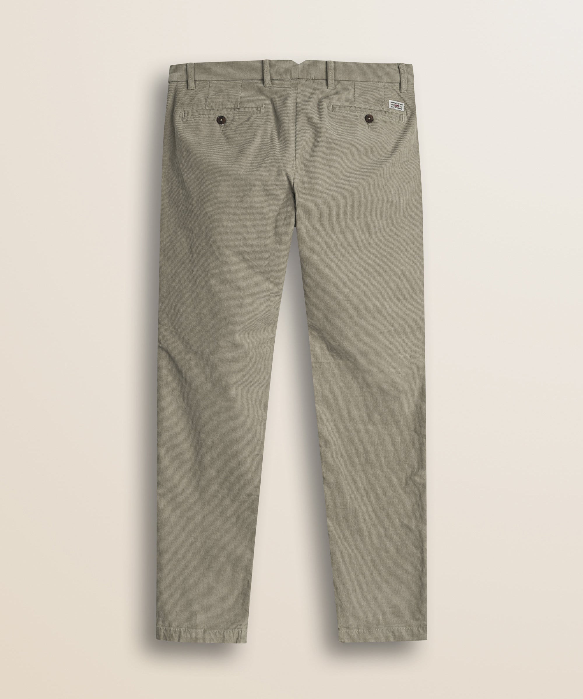 Pantalone Chino in Velluto 1000 Righe Slim Fit retro - Sand