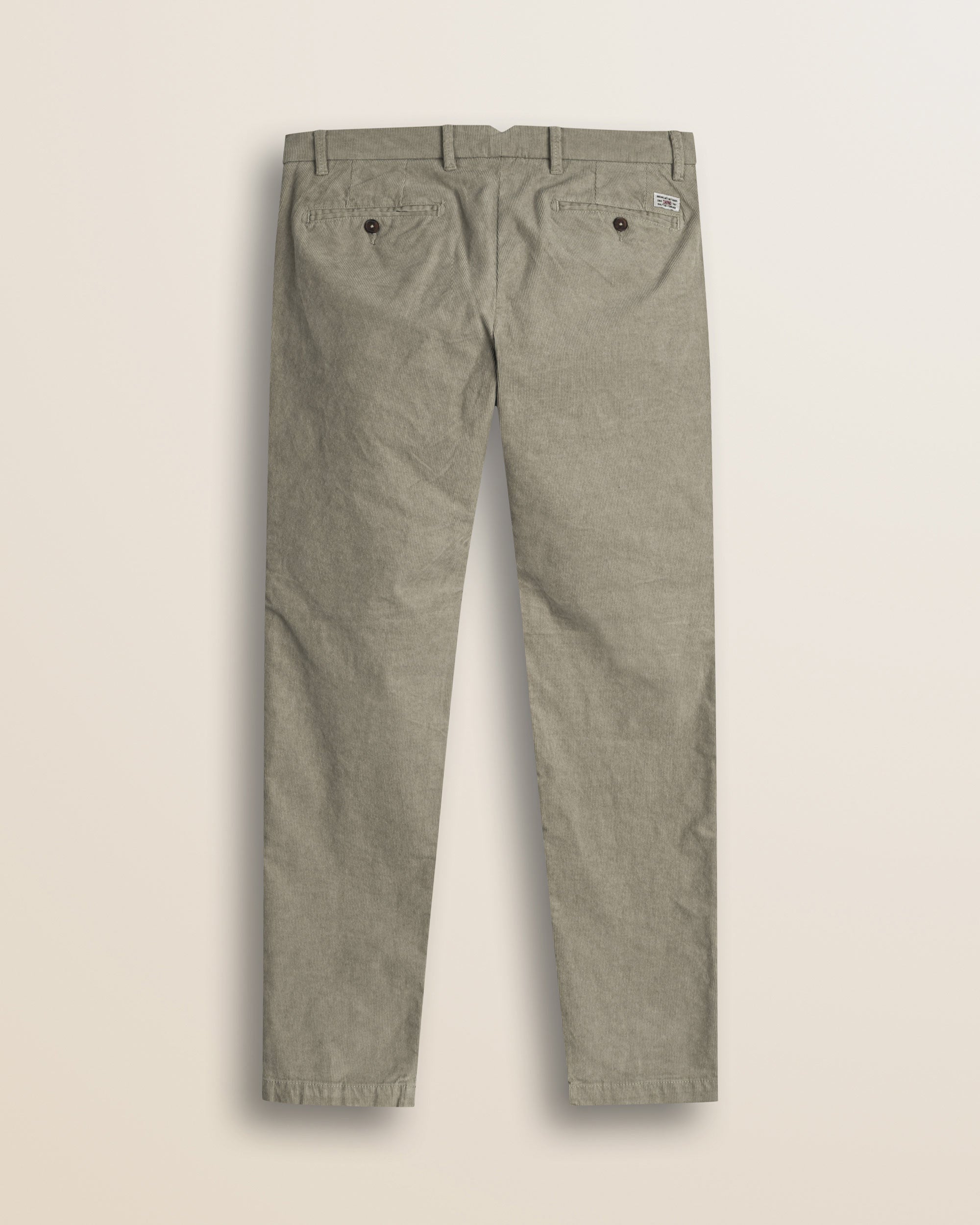 Pantalone Chino in Velluto 1000 Righe Slim Fit retro - Sand