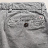 Pantalone Chino in Velluto 1000 Righe Slim Fit dettaglio retro - Grey