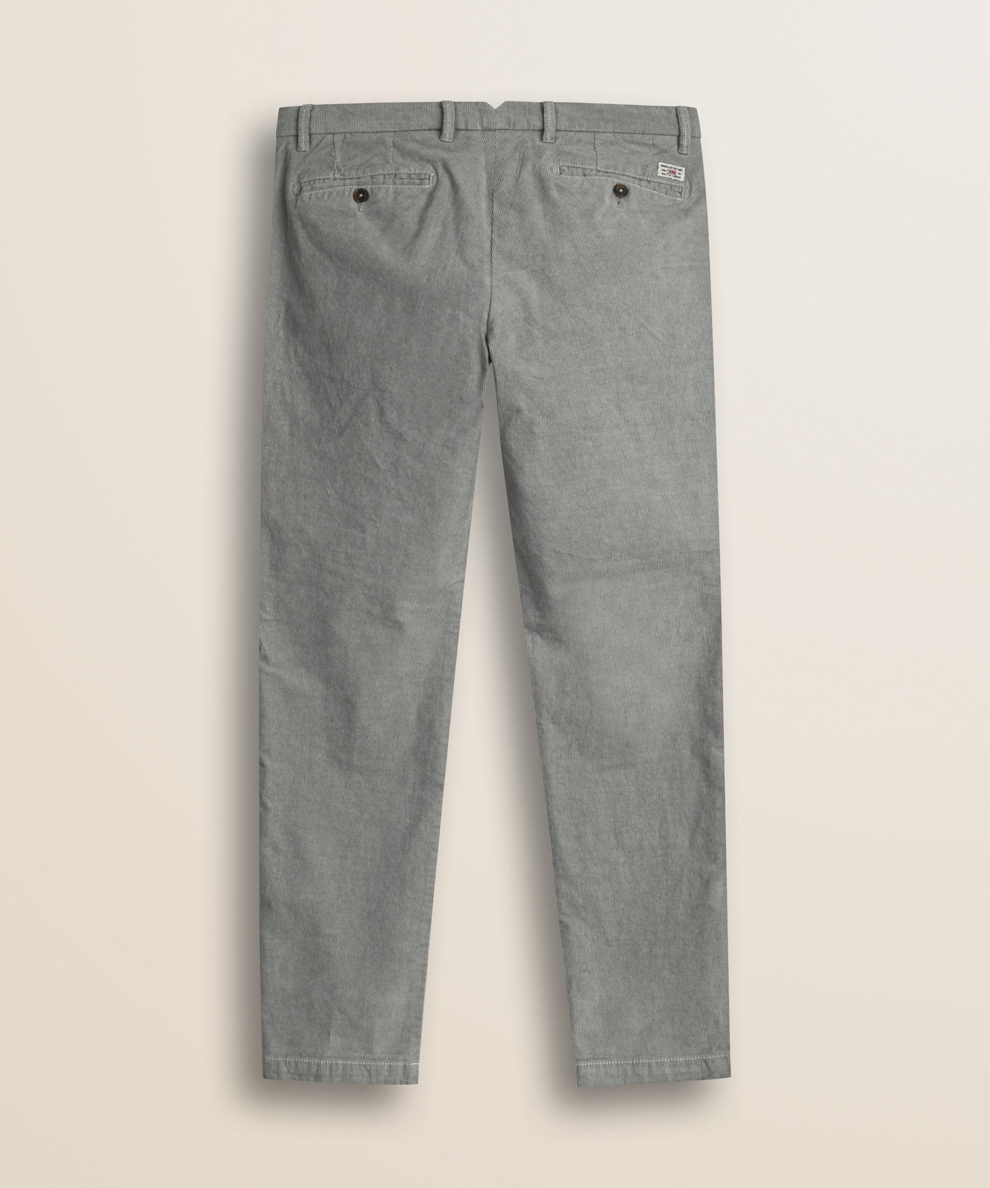 Pantalone Chino in Velluto 1000 Righe Slim Fit retro - Grey