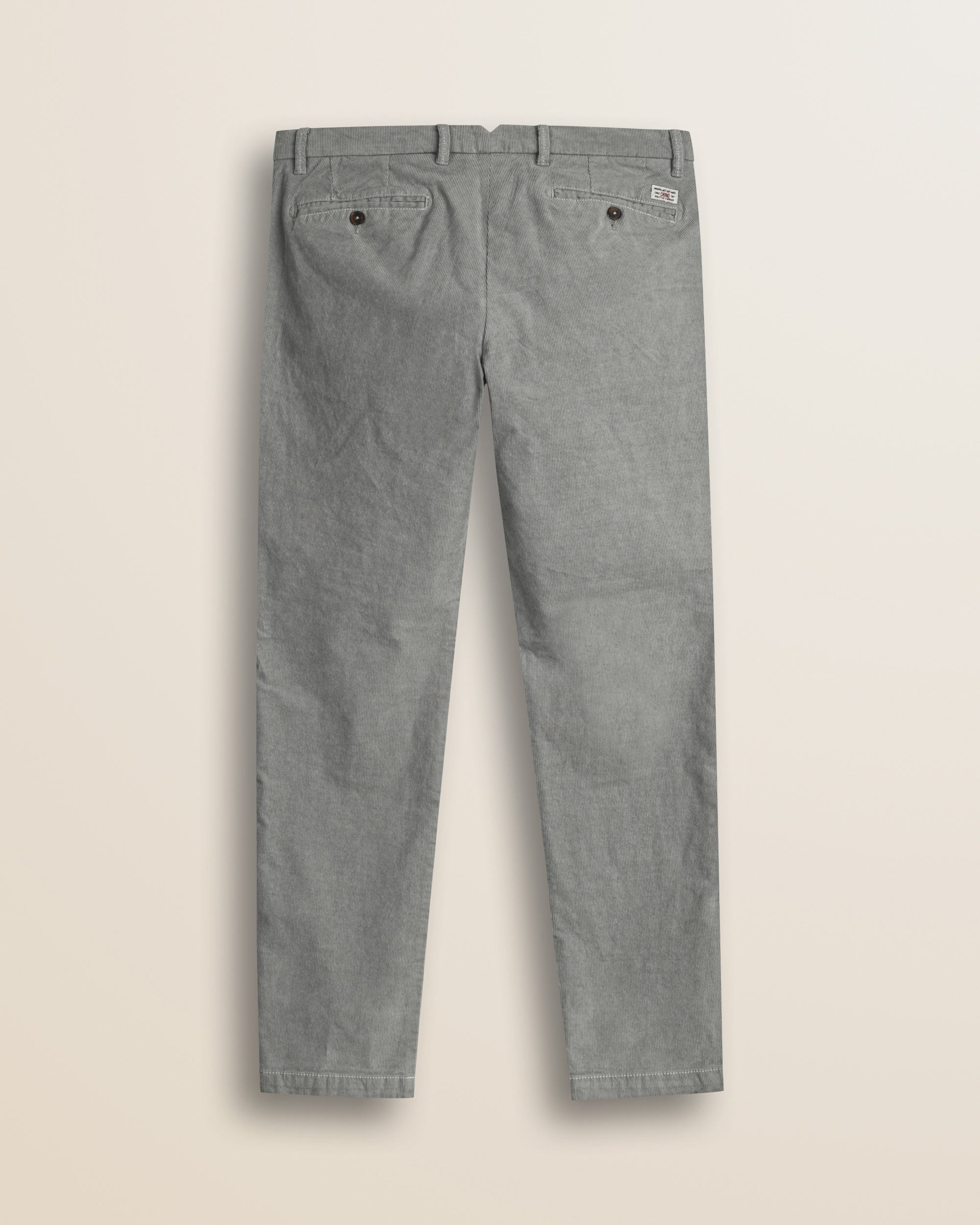 Pantalone Chino in Velluto 1000 Righe Slim Fit retro - Grey