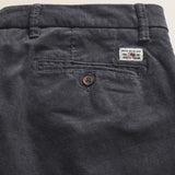 Pantalone Chino in Velluto 1000 Righe Slim Fit dettaglio retro - Dark Shadow