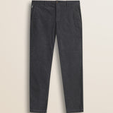 Pantalone Chino in Velluto 1000 Righe Slim Fit fronte - Dark Shadow