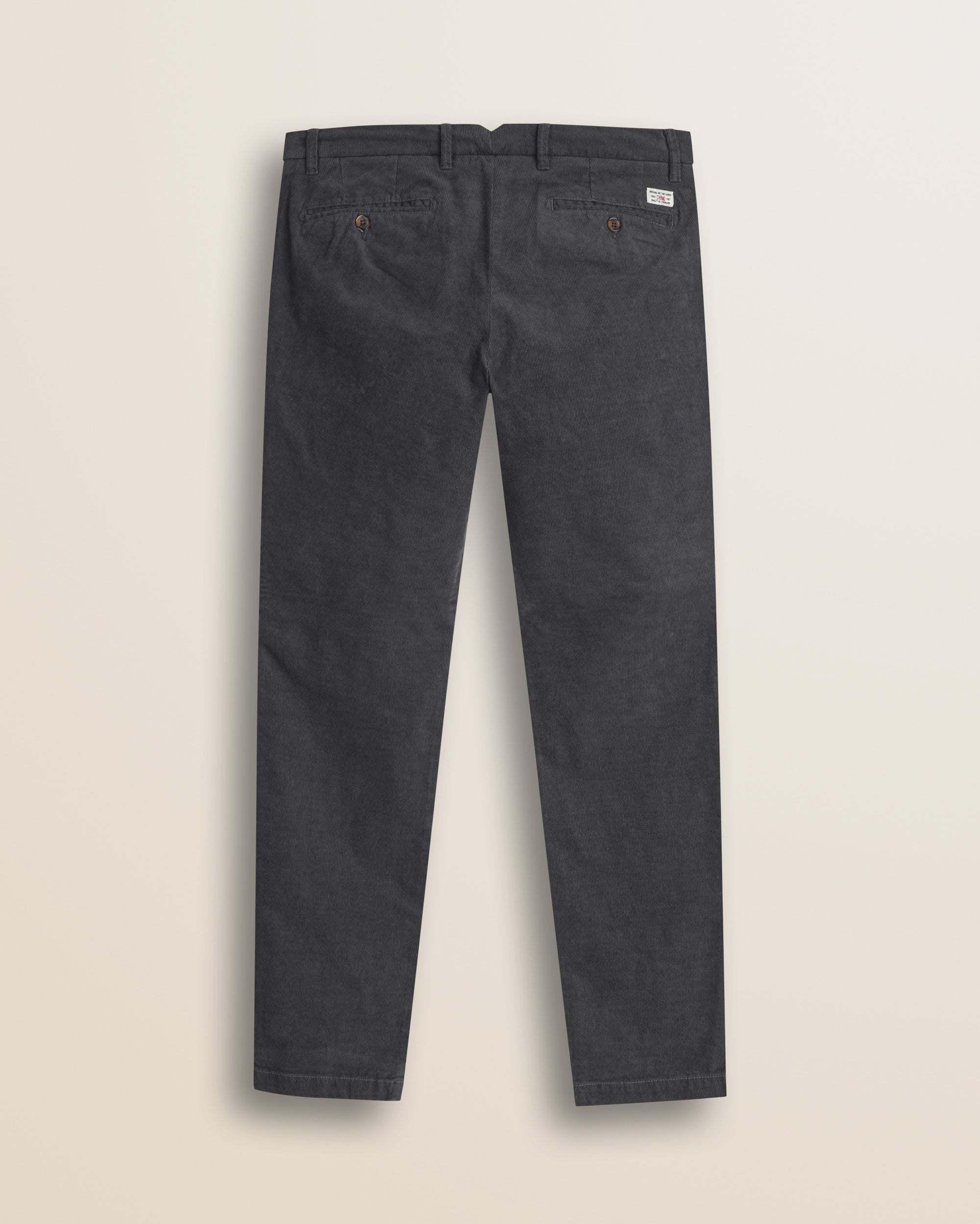 Pantalone Chino in Velluto 1000 Righe Slim Fit retro - Dark Shadow