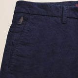 Pantalone Chino in Velluto 1000 Righe Slim Fit dettaglio tasca - Mid-Light Blue