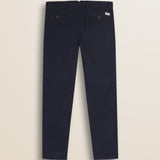 Pantalone Chino in Velluto 1000 Righe Slim Fit retro - Mid-Light Blue