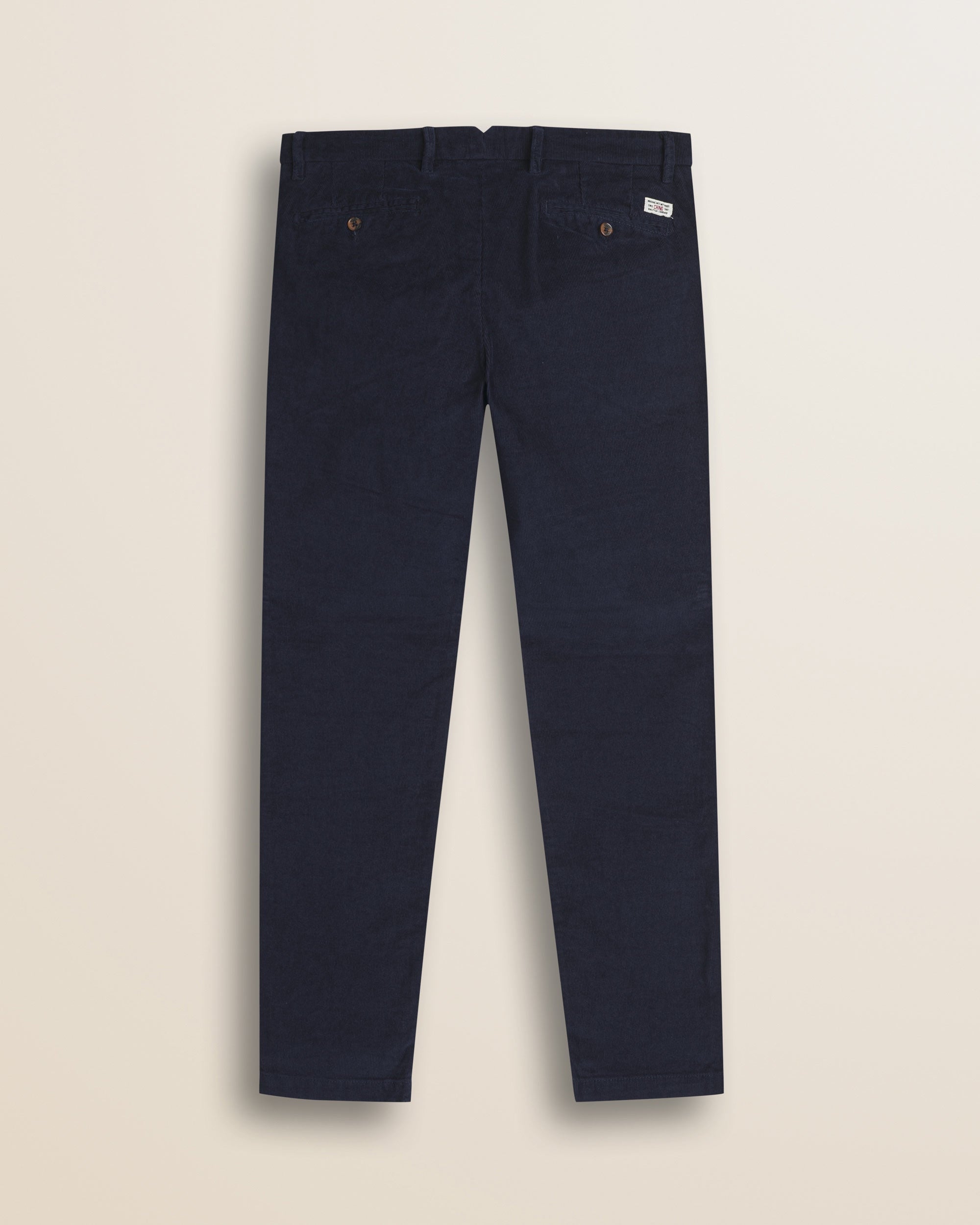 Pantalone Chino in Velluto 1000 Righe Slim Fit retro - Mid-Light Blue