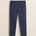 Pantalone Chino in Raso di Cotone Slim Fit fronte - Navy Blue