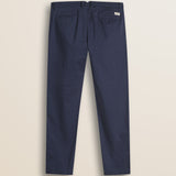 Pantalone Chino in Raso di Cotone Slim Fit retro - Navy Blue