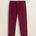 Pantalone Chino in Velluto a Coste Larghe Relaxed Fit fronte - Merlot