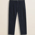 Pantalone Chino in Velluto a Coste Larghe Relaxed Fit fronte - Navy Blue