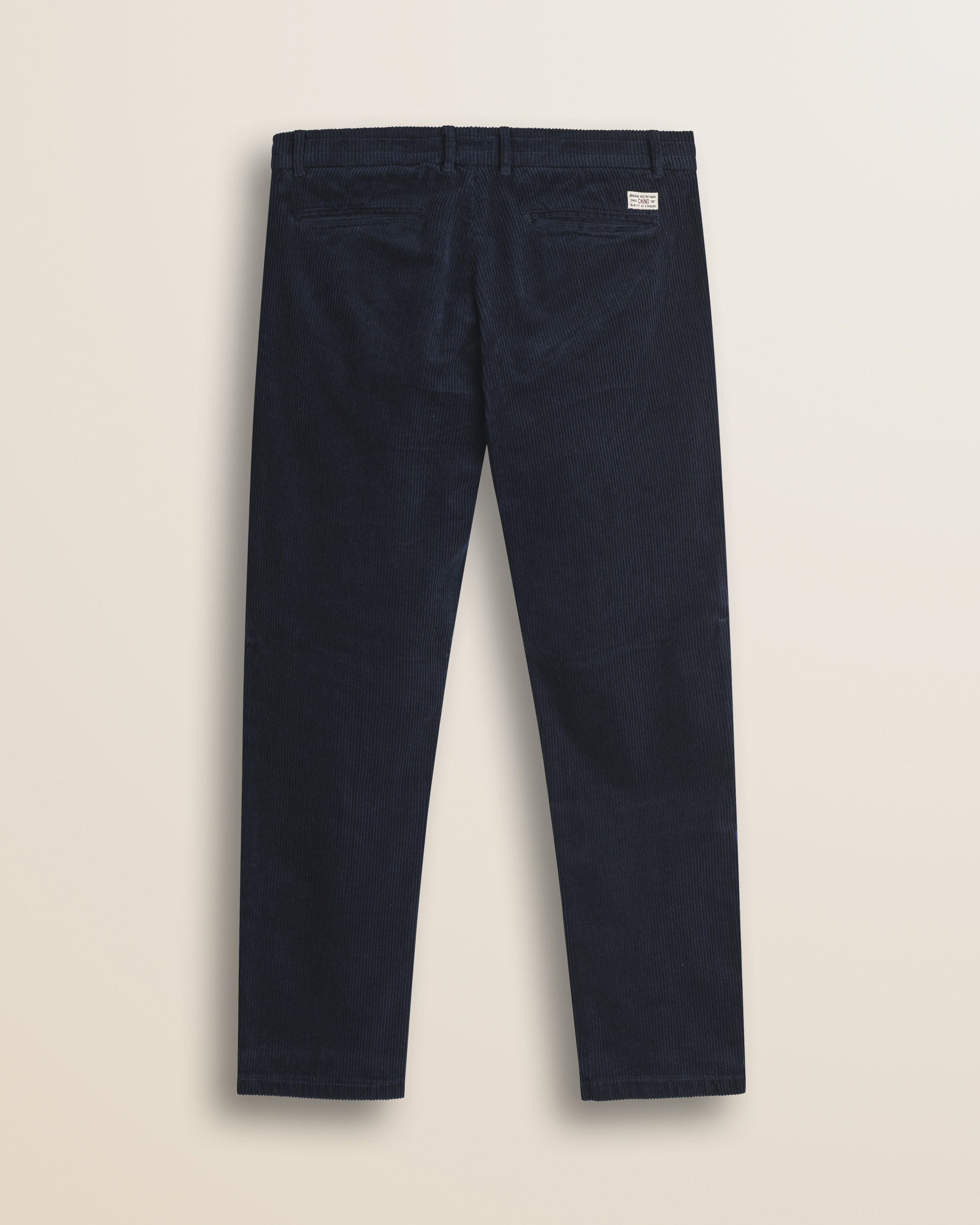 Pantalone Chino in Velluto a Coste Larghe Relaxed Fit retro - Navy Blue