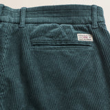 Pantalone Chino in Velluto a Coste Larghe Relaxed Fit dettaglio retro - Atlantic Deep