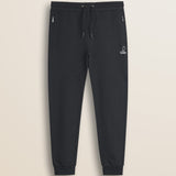 Pantalone in Felpa di Cotone con Coulisse fronte - Black
