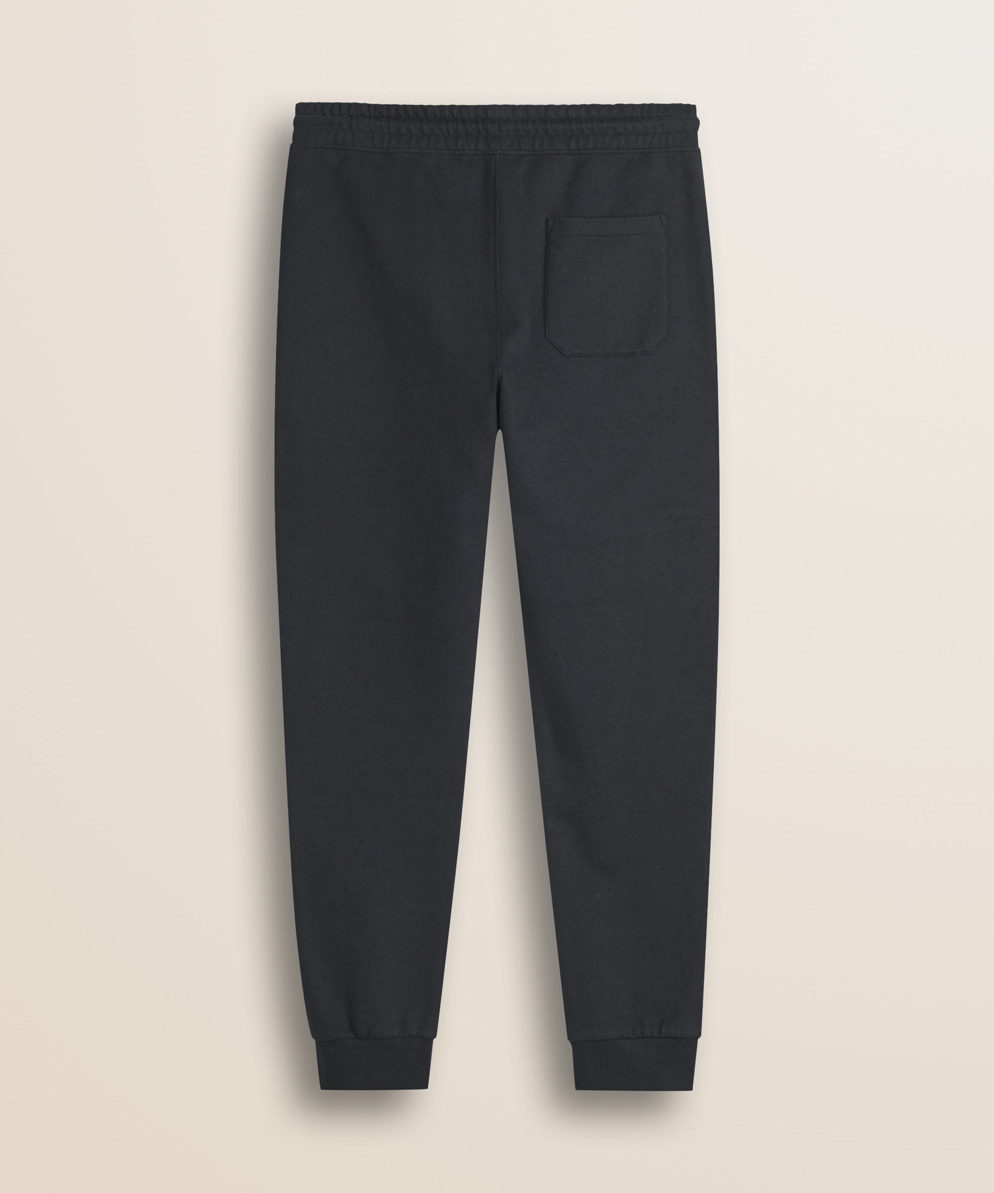 Pantalone in Felpa di Cotone con Coulisse retro - Black