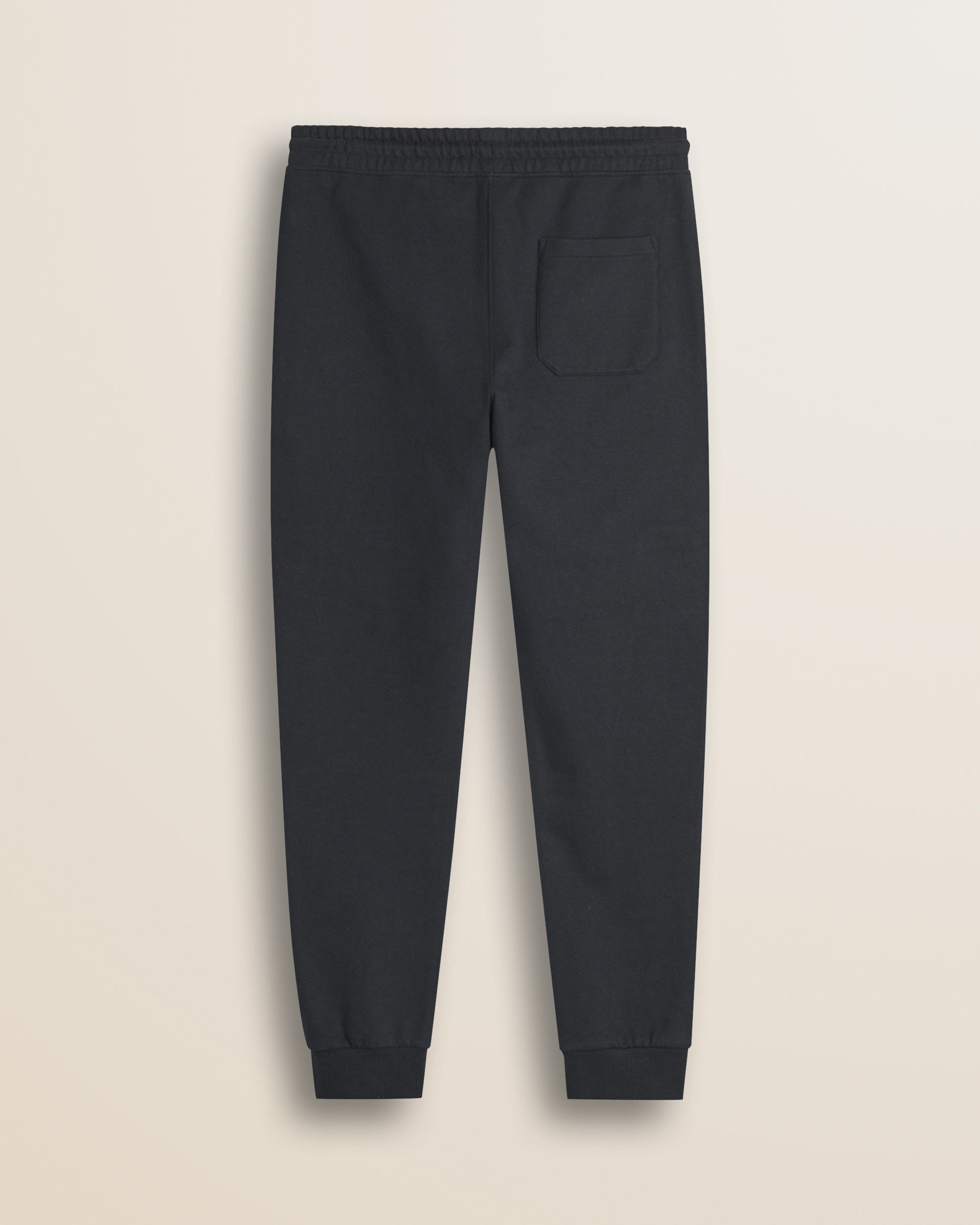 Pantalone in Felpa di Cotone con Coulisse retro - Black