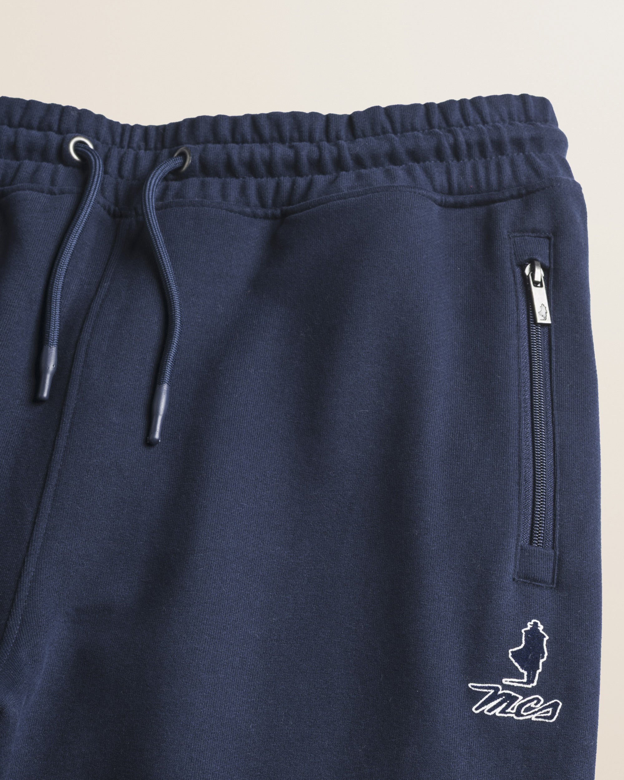 Pantalone in Felpa di Cotone con Coulisse dettaglio tasca - Navy Blue