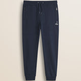 Pantalone in Felpa di Cotone con Coulisse fronte - Navy Blue