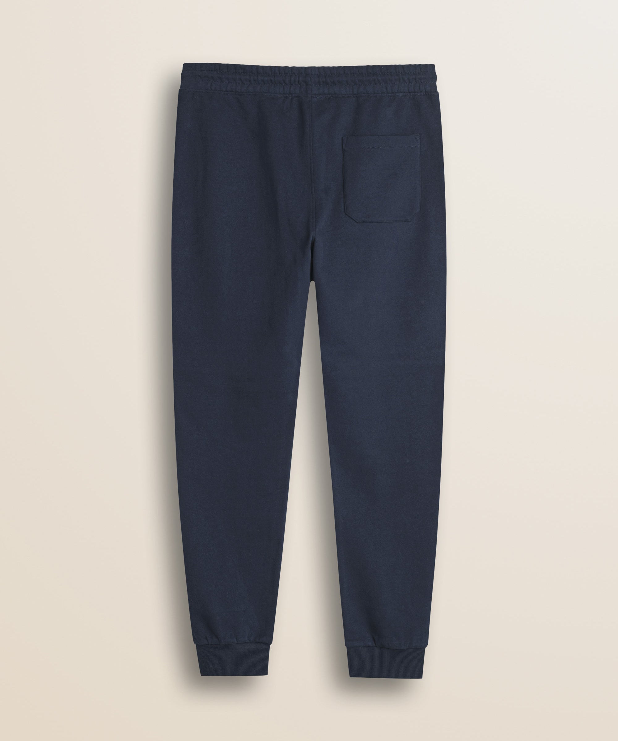 Pantalone in Felpa di Cotone con Coulisse retro - Navy Blue