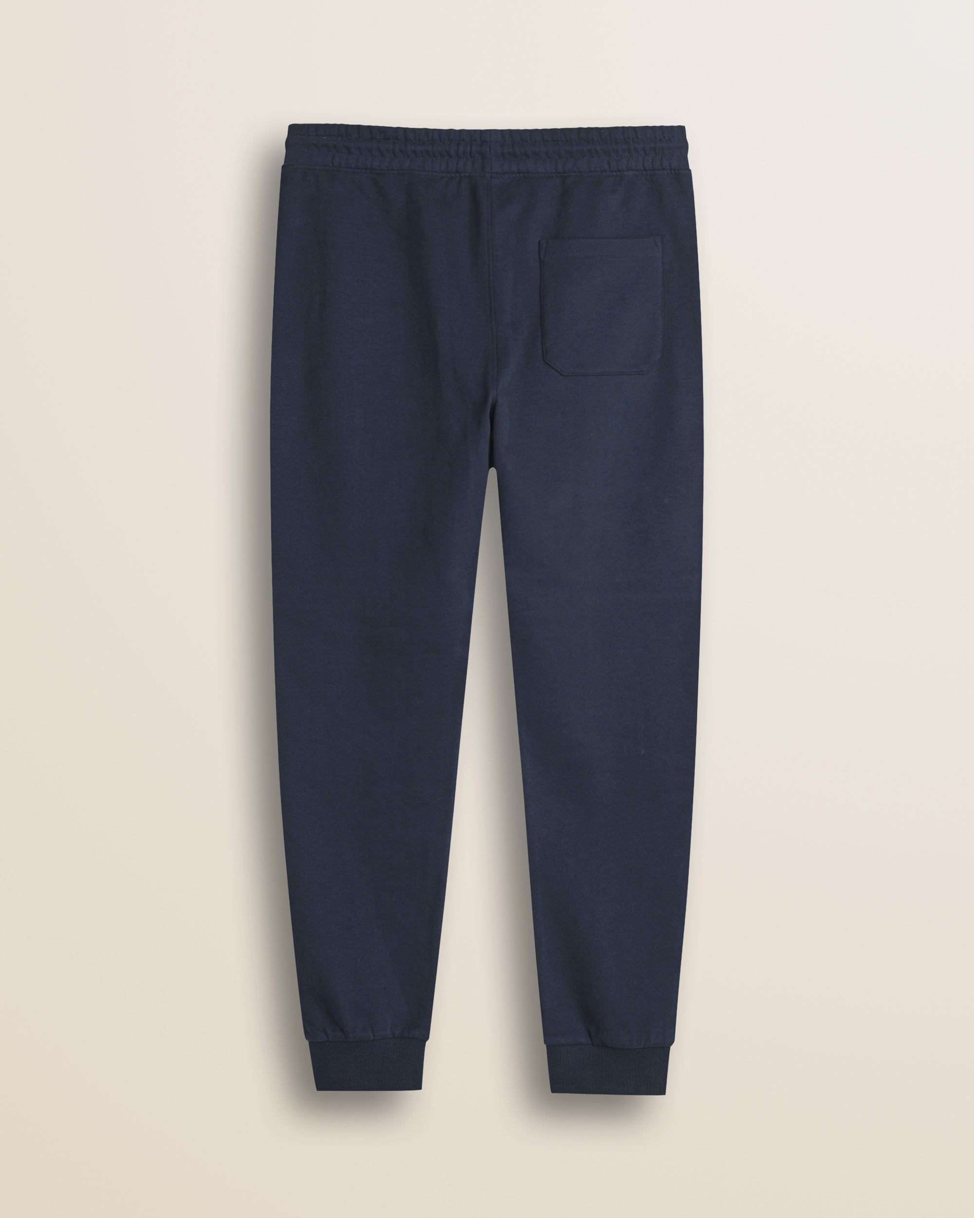 Pantalone in Felpa di Cotone con Coulisse retro - Navy Blue