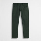 Pantalone Cinque Tasche in Drill Stretch Slim Fit - Dark Green