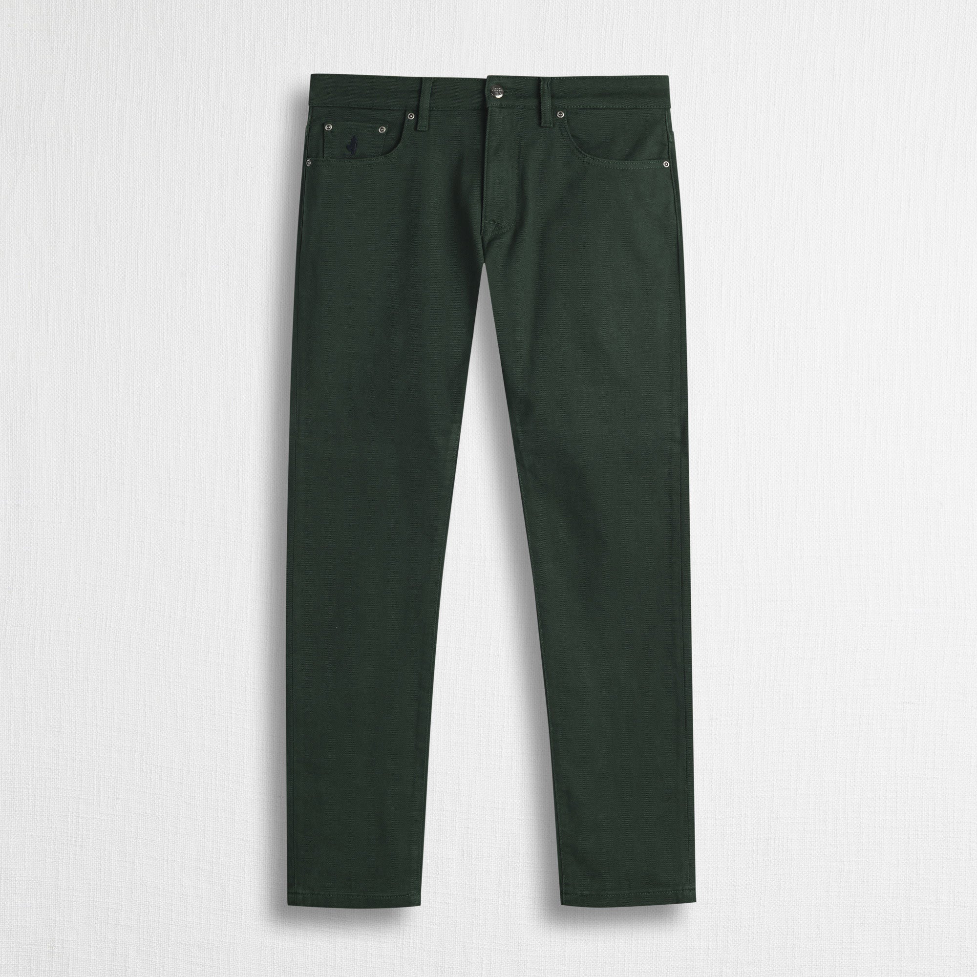 Pantalone Cinque Tasche in Drill Stretch Slim Fit - Dark Green