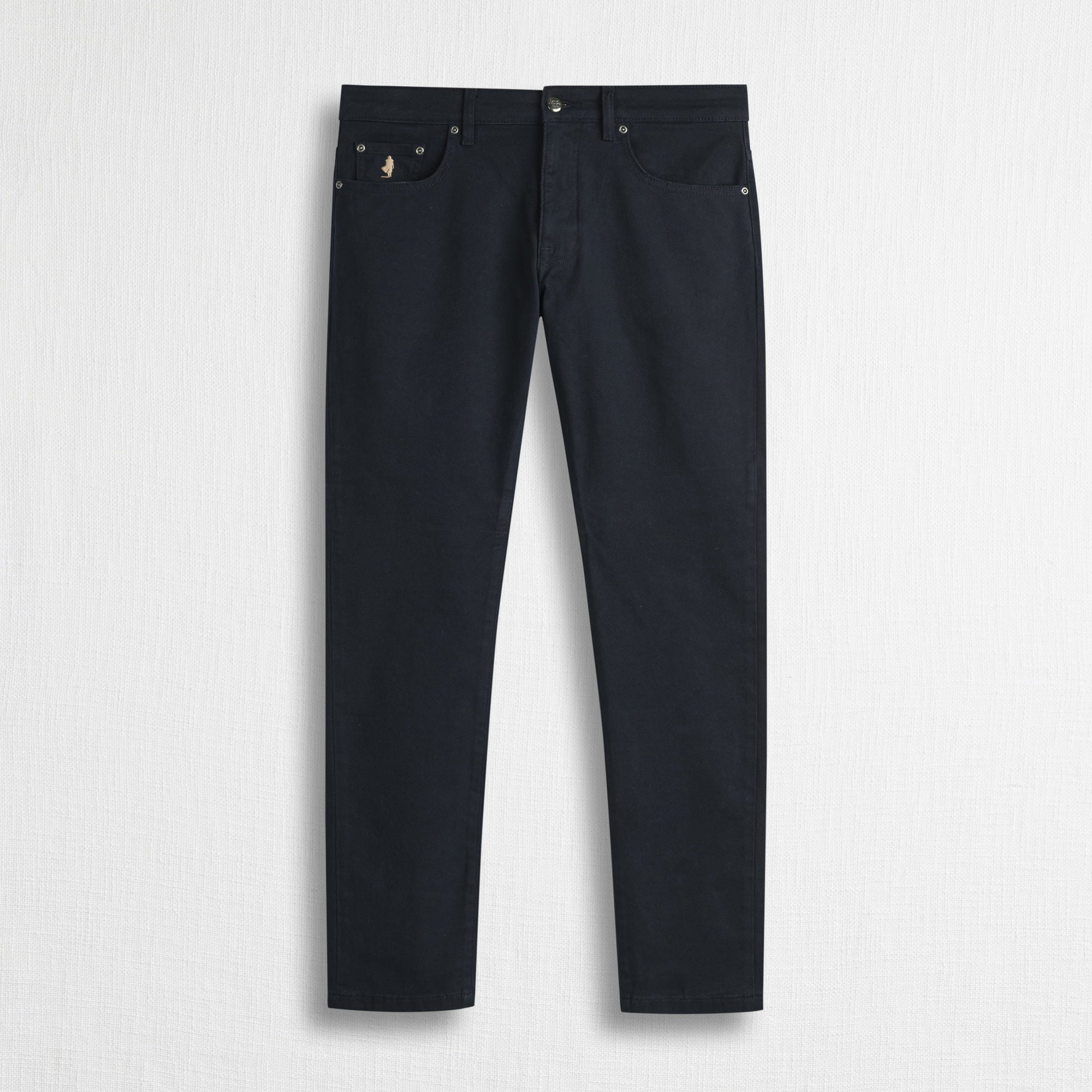Pantalone Cinque Tasche in Drill Stretch Slim Fit - Blue Navy
