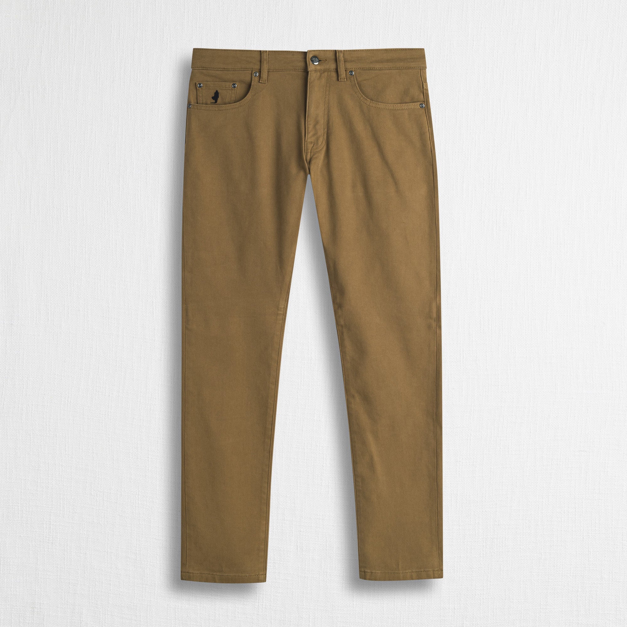 Pantalone Cinque Tasche in Drill Stretch Slim Fit - Ginger