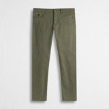 Pantalone Cinque Tasche in Gabardina Stretch Slim Fit - Fall Leaf
