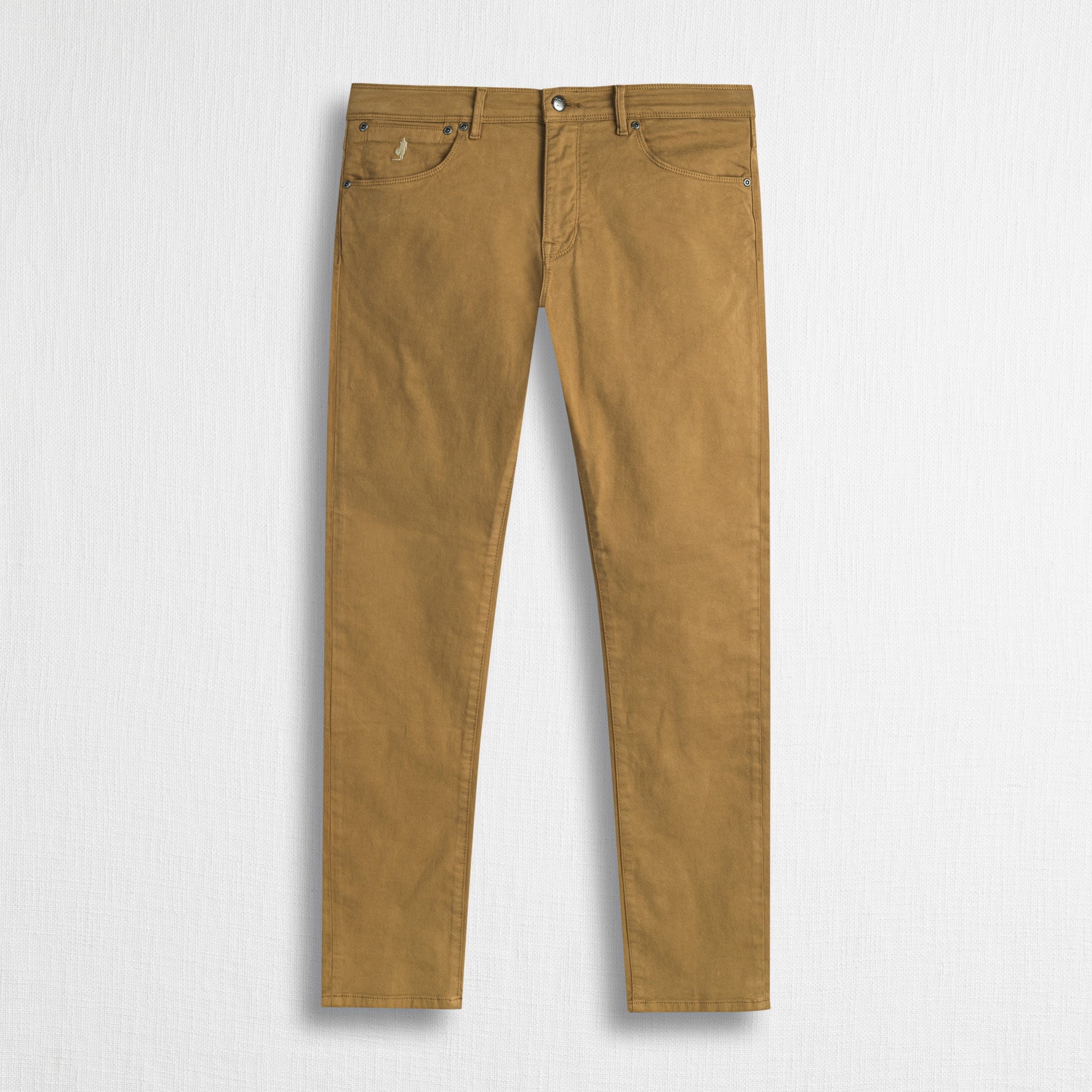 Pantalone Cinque Tasche in Gabardina Stretch Slim Fit - Ginger
